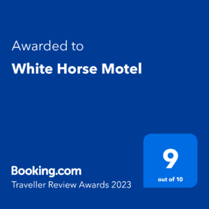 Award Sign to White Horse Motel
